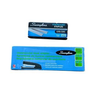 Swingline Commercial Desk Stapler Black All Metal with 5000 Standard Staples Set